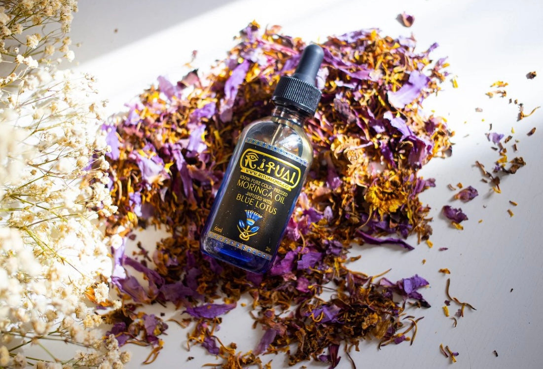 Ritual Oils - 100% Moringa Olie met Blauwe Lotus voor Huidverzorging